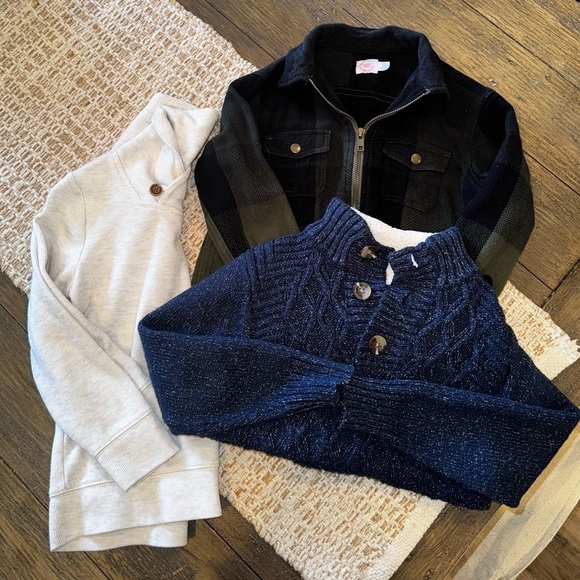 Old Navy / Cat & Jack / Wonder Nation Boys Size 4/5 Cold Weather Sweaters Used - Picture 1 of 8